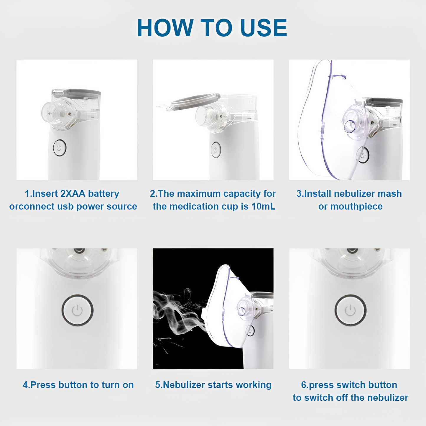 Handheld Mesh Inhaler nebulizer
